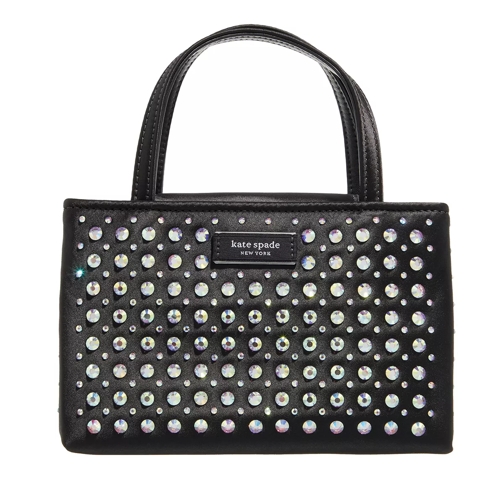 Kate Spade New York Sam Icon Crystal Embellished Fabric Black Rymlig shoppingväska