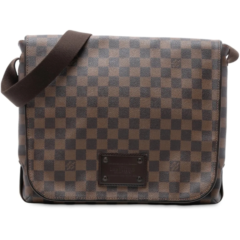 Louis Vuitton Sac à bandoulière Damier Ebene Brooklyn MM braun