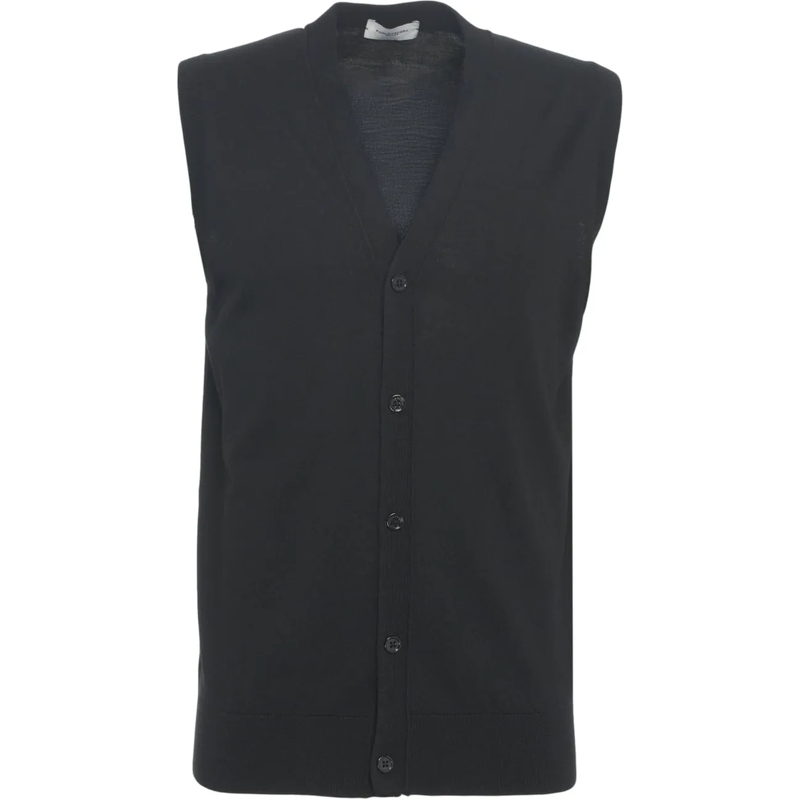 Paolo Pecora T-shirt Knit vest schwarz