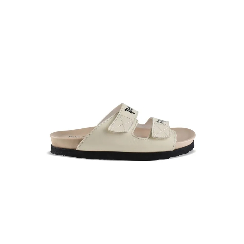 Palm Angels Sandalen Two-Strap Beige Leather Sandals Neutrals