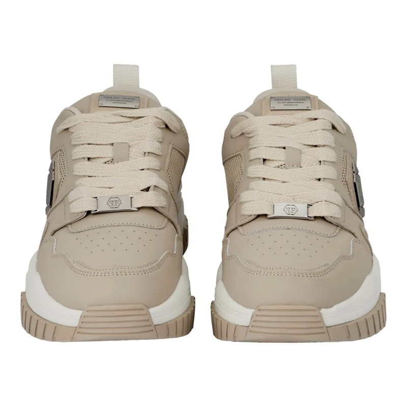 Philipp Plein Low-Top-Sneaker Lo-Top Turnschuhe Hexagon beige(Image 2)