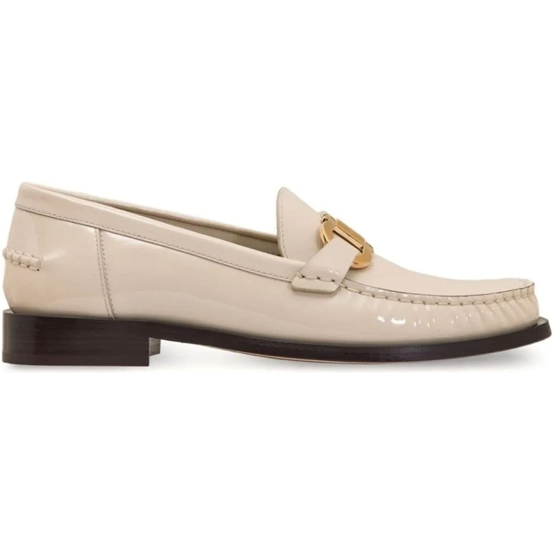 Salvatore Ferragamo Loafer Salvatore Ferragamo Maryan Leather Loafers weiß