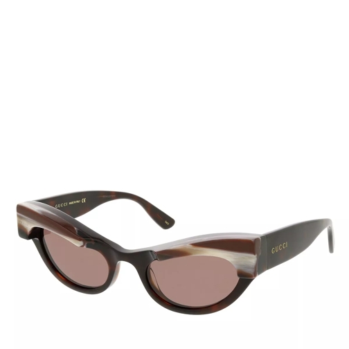 Gucci GG1167S-002 52 Woman Acetate Havana-Brown Sunglasses