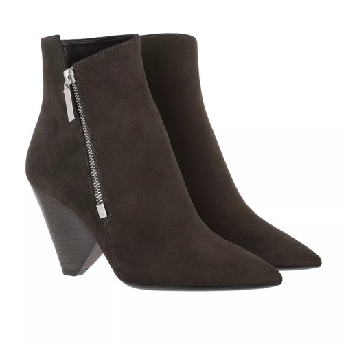Saint Laurent YSL Bootie Suede Green Ankle Boot