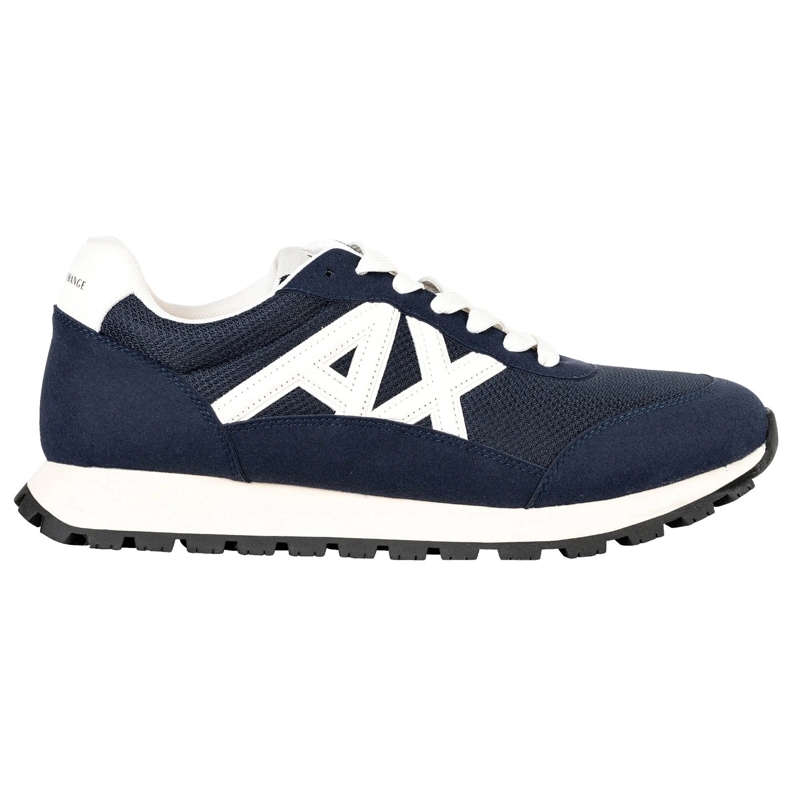 Armani Exchange Low-Top-Sneaker SNEAKER DROP MICROSUEDE+MESH+CALF PU blau(Image 6)