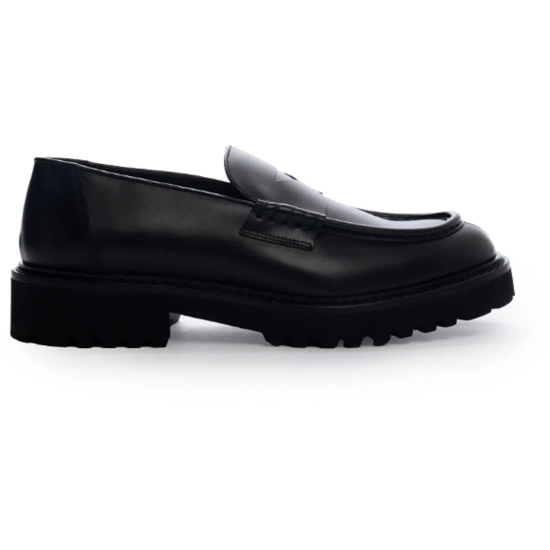 Doucal's Loafer Flat Shoes Black schwarz