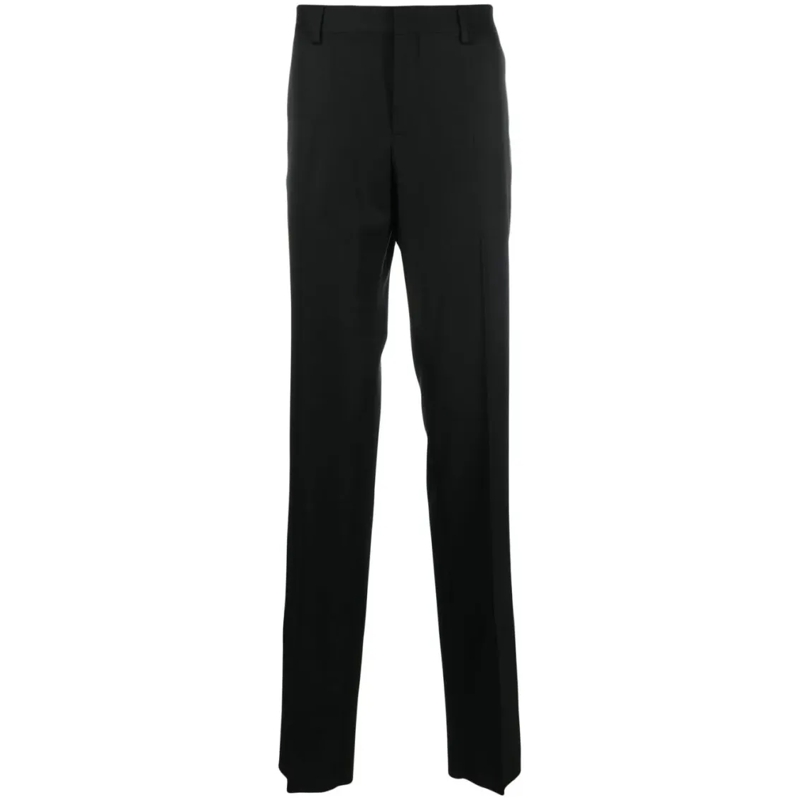 Moschino Pantalon Straight-Leg Tailored Trousers Black