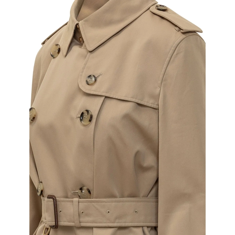 Burberry Manteaux de tanche Trench Doppiopetto con Cintura beige(Image 4)