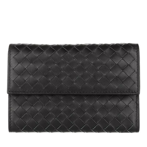 Bottega Veneta Wallet Leather Black Flap Wallet