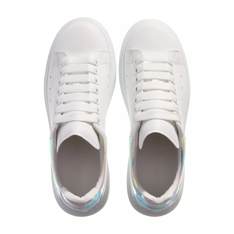 Alexander McQueen Low-Top-Sneaker Oversized Sneakers White/Shock Pink(Image 4)