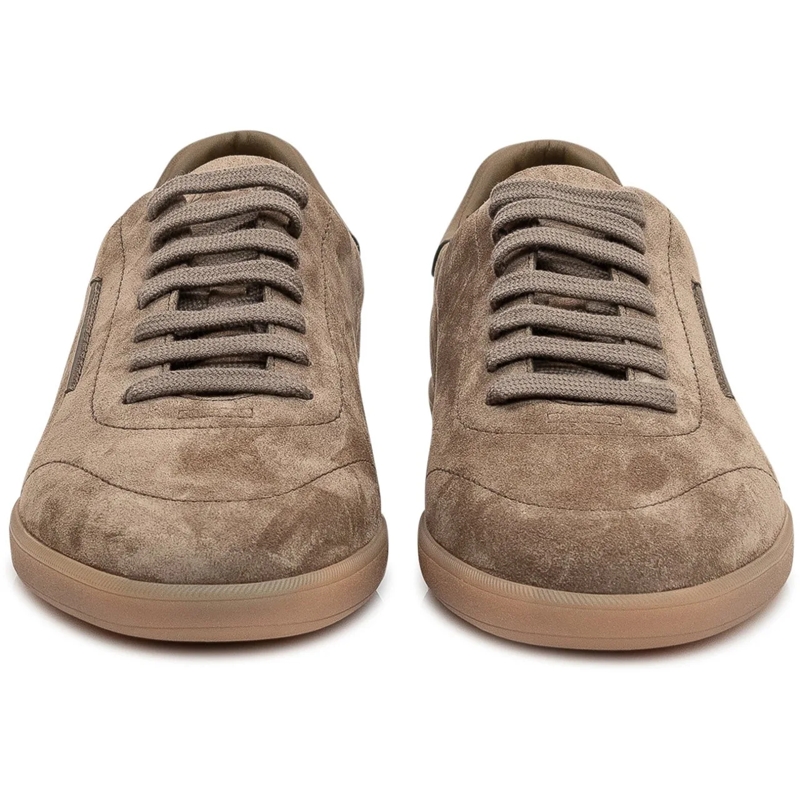Zegna Low-Top-Sneaker Sneakers 232 Low Top in Pelle Scamosciata con Lacc taupe(Image 2)