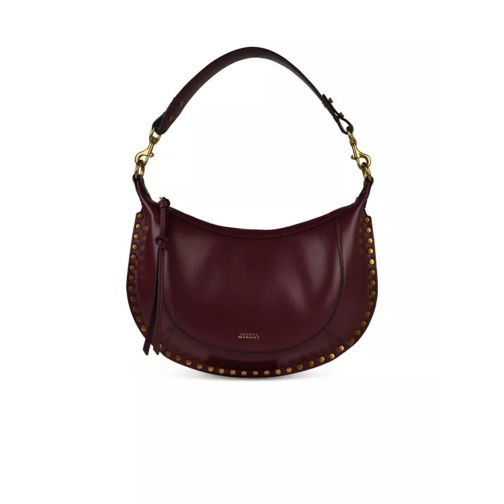 Isabel Marant Naoko' Burgundy Leather Crossbody Bag Burgundy Borsa a tracolla