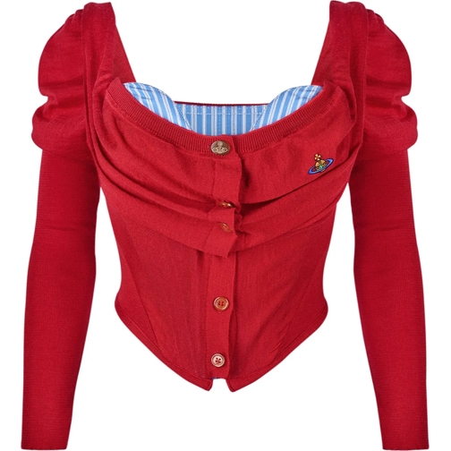 Vivienne Westwood Sweatshirts Bea Corset Cardi Red rot