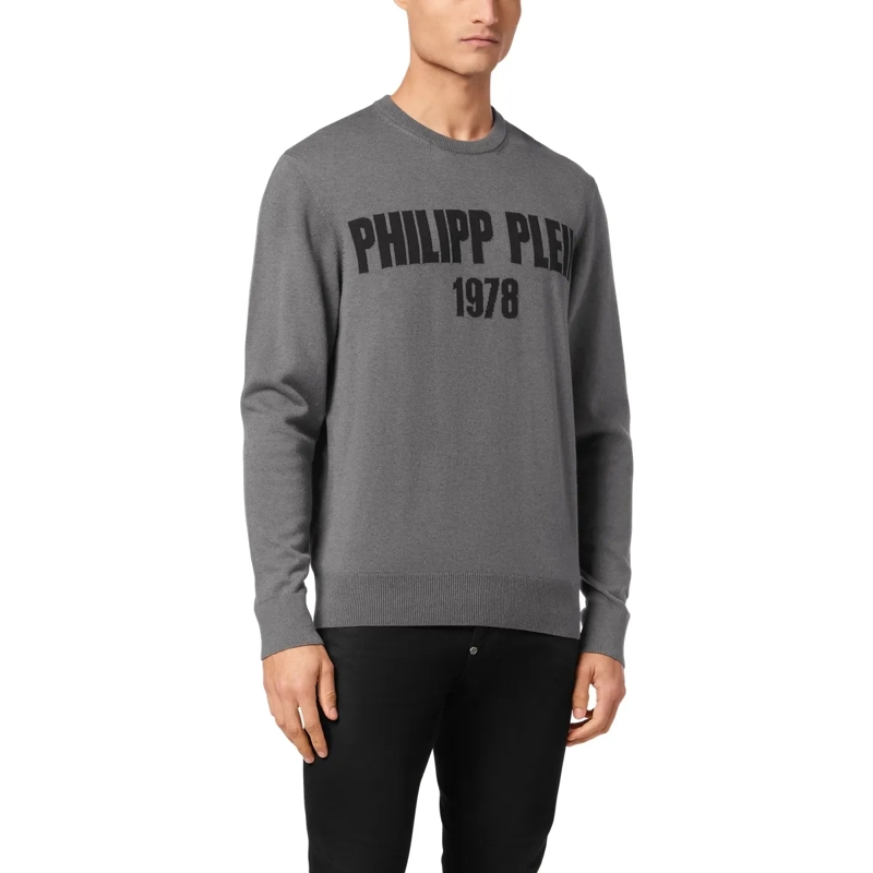 Philipp Plein  Rundhalspullover grau(Image 4)