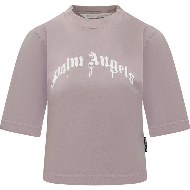 Palm Angels T-Shirt T-shirt Curved Logo Boxy rose