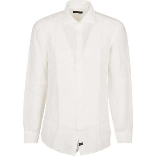 Fay Legere Oberteile Long Sleeve Shirt White weiß