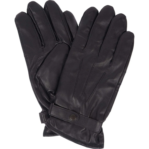 Barbour Handschuh Gants cuir Burnished noir doubl� polaire MGL0009 B schwarz