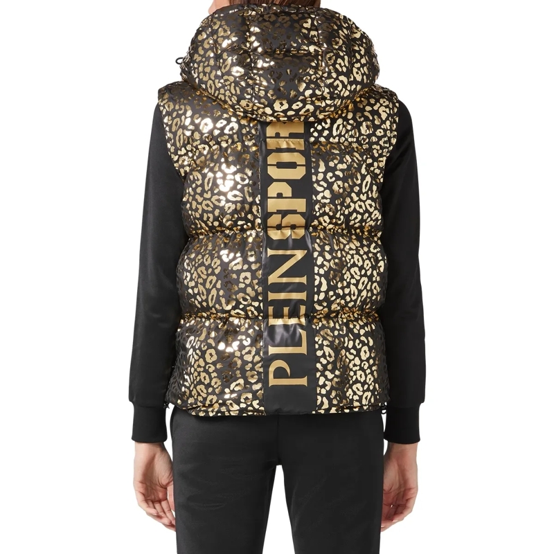 Plein Sport Weste Daunenweste Leopard gold(Image 2)