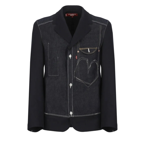 Junya Watanabe Overgangsjas Dark Blue Long-Sleeve Jacket Blue