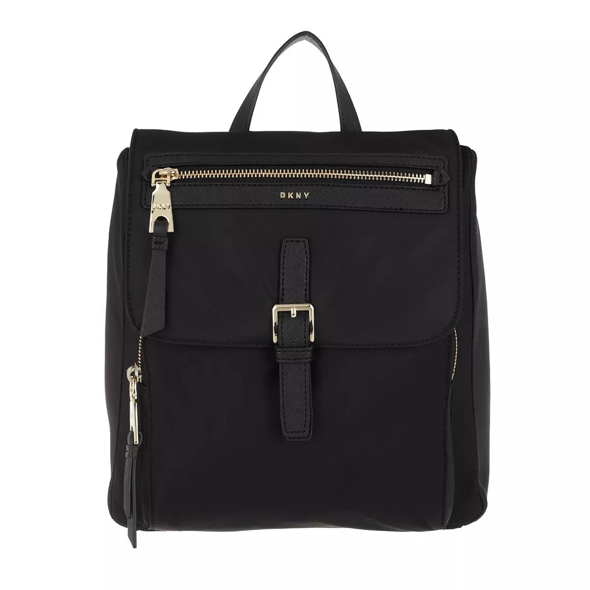 DKNY Cora Backpack Black Gold Rucksack