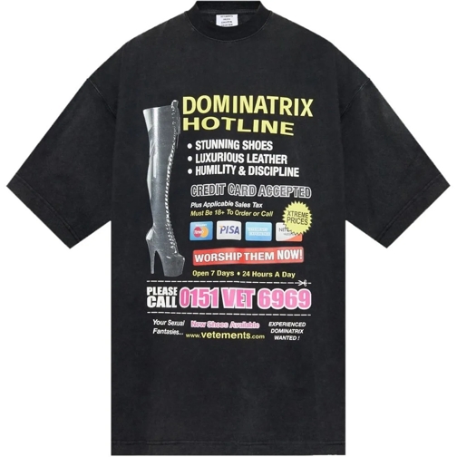 Vetements T-shirts T-Shirts And Polos Black schwarz