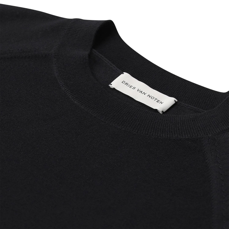 Dries Van Noten 3/4 mouw shirt Kurzarmpullover Tuan aus Merinowolle rot(Image 8)