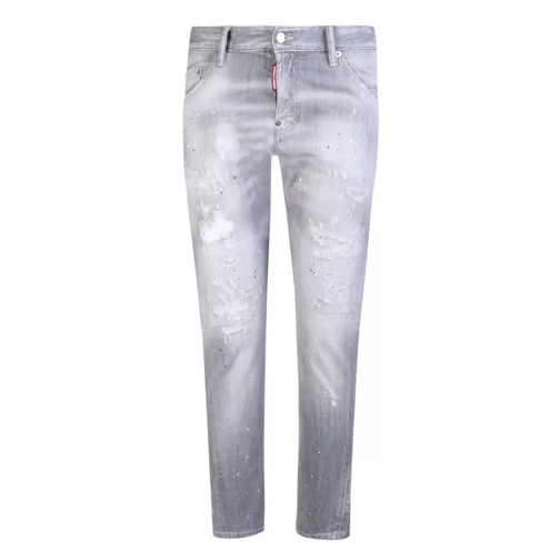Dsquared2 Light Grey Sexy Twist Distressed Jeans Neutrals Jeans