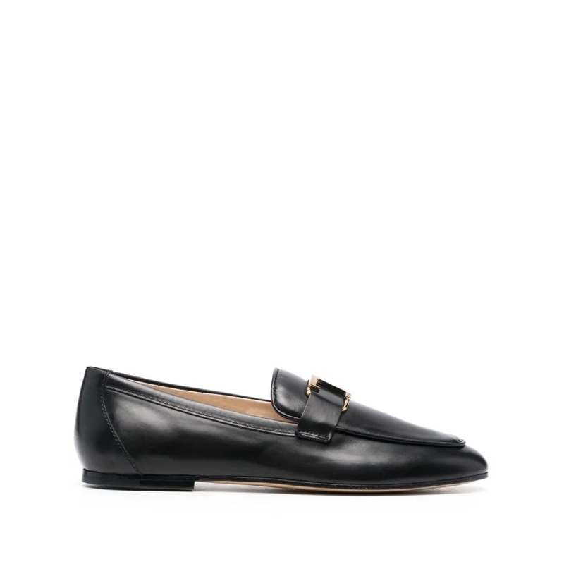 Tod's Sandalen Almond Toe Slip-On Sandals In Black Calf Leather Black