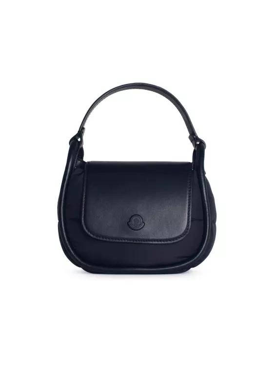 Moncler Shopper - Tiarna%27 Mini Bag In Black Leather Blend - Gr. unisize - in Schwarz - für Damen