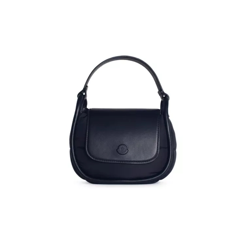 Moncler Tiarna' Mini Bag In Black Leather Blend Black Mini Tas