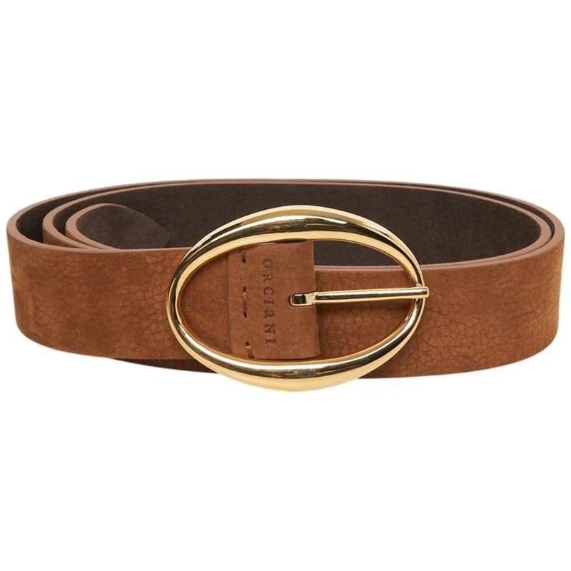Orciani Ceinture en cuir Leather belt braun