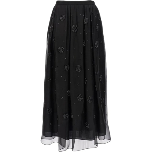 Max Mara Midi Rokken Skirts Black schwarz