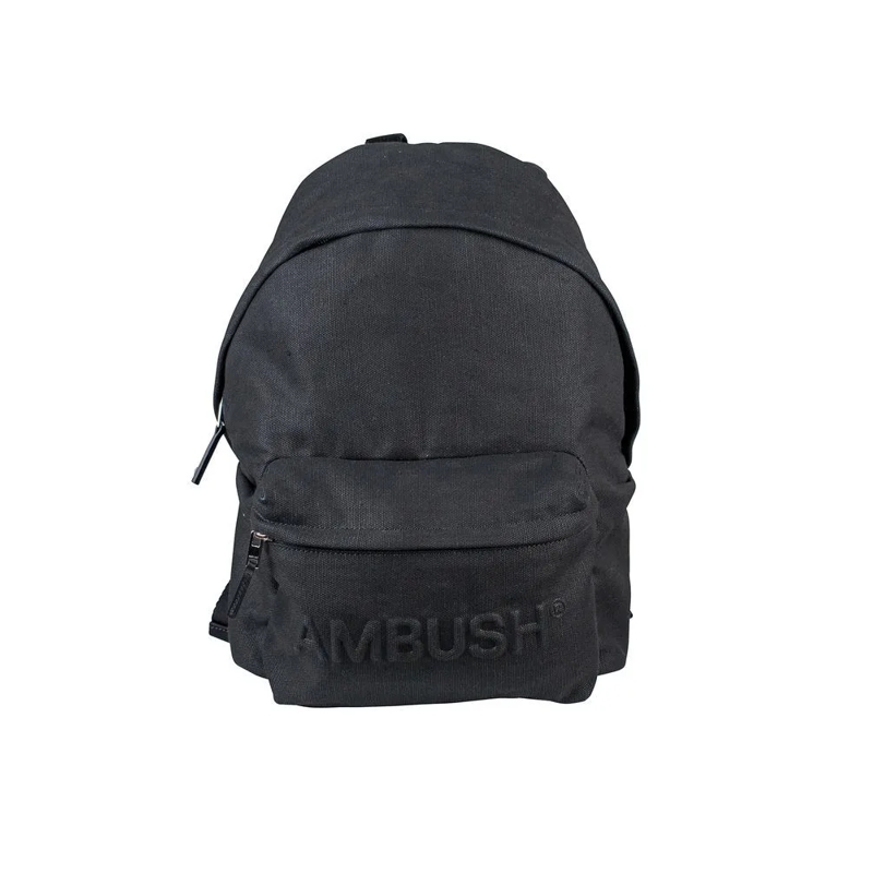 Ambush Rucksack Structured Black Canvas Backpack Black
