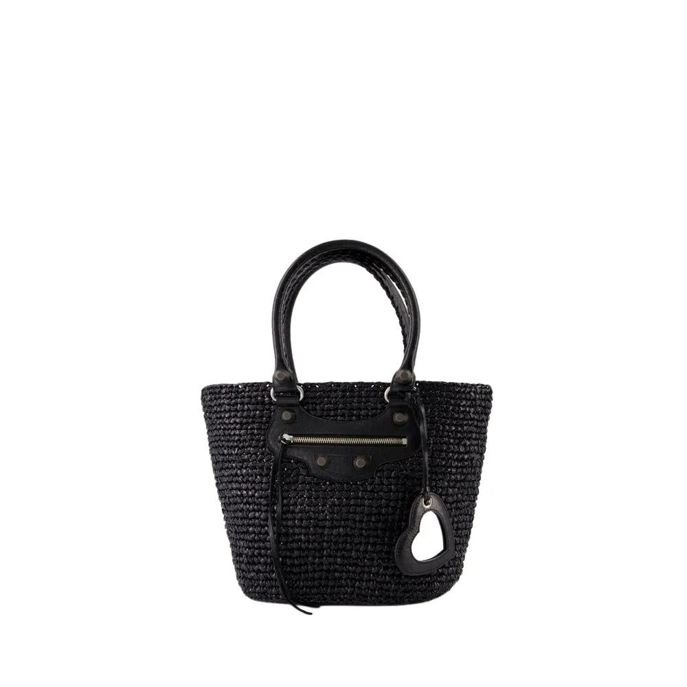 Balenciaga Shopper - Le Cagole Panier M Shoulder Bag - Nylon - Black - Gr. unisize - in Schwarz - für Damen