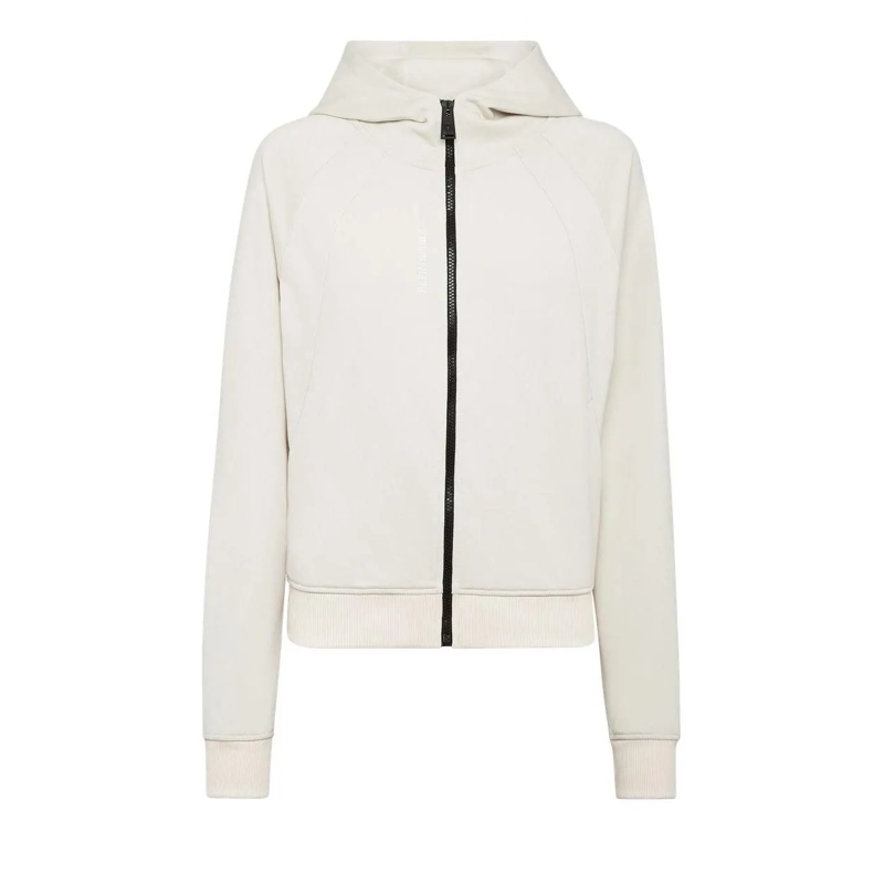 Plein Sport Daunenjacke Sweatjacke Mit Kapuze beige