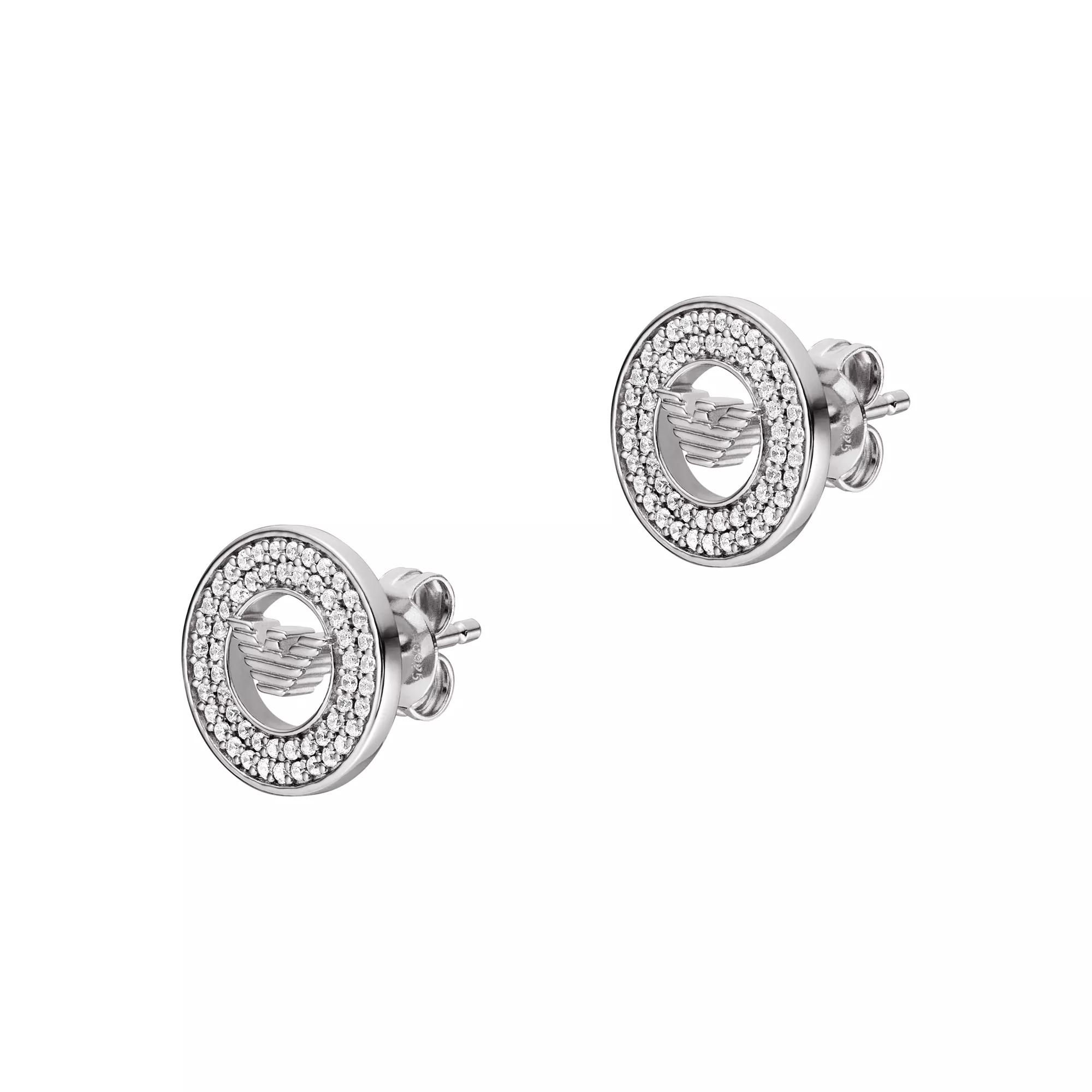 Armani silver earrings sale