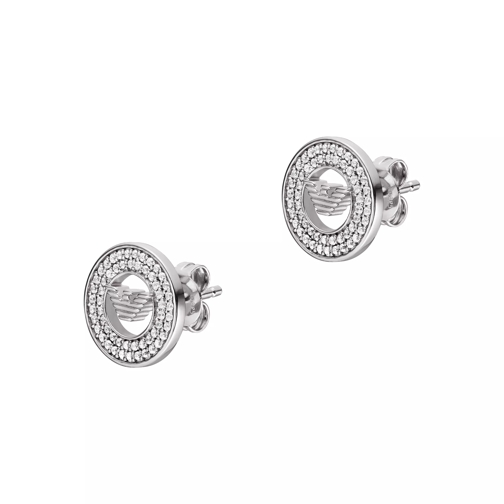 Emporio Armani Sterling Silver Stud Earrings Silver Ohrstecker