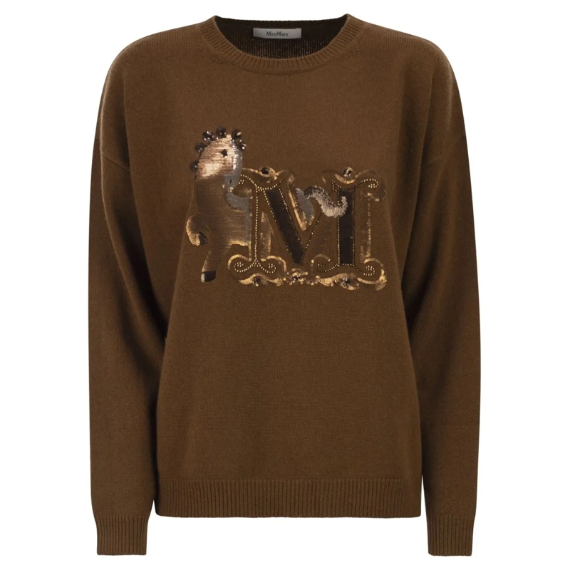 Max Mara Trui Mxmterra - Oversized Wool And Cashmere Jumper Black