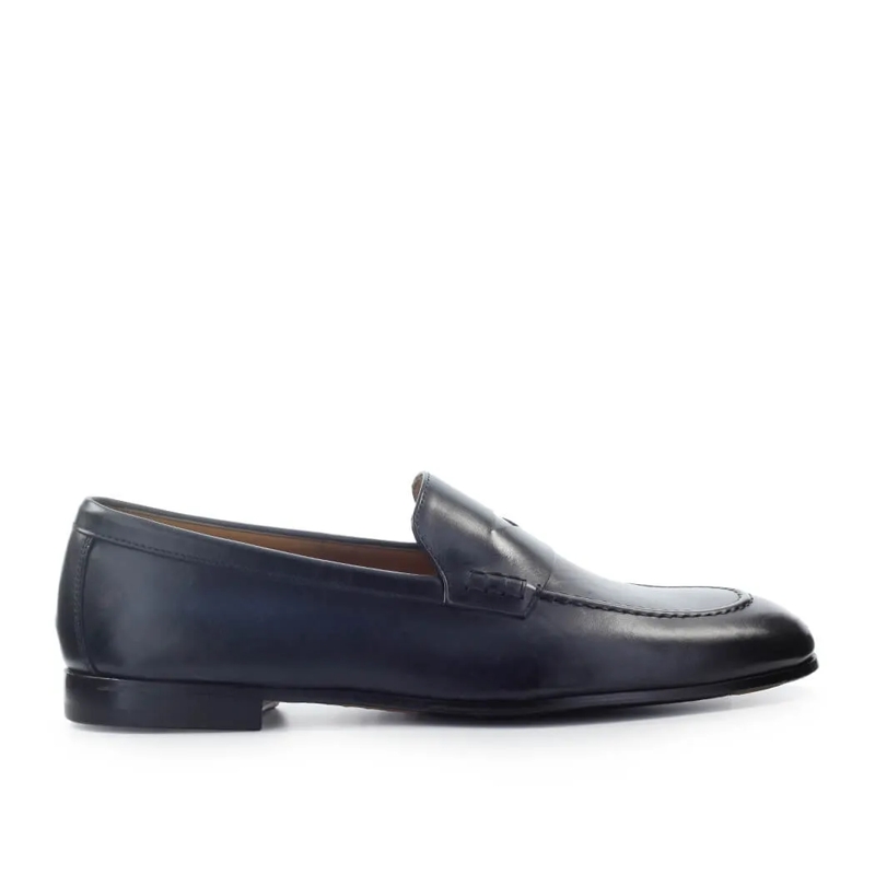 Doucal's Loafer Ocean Blue Loafer Black