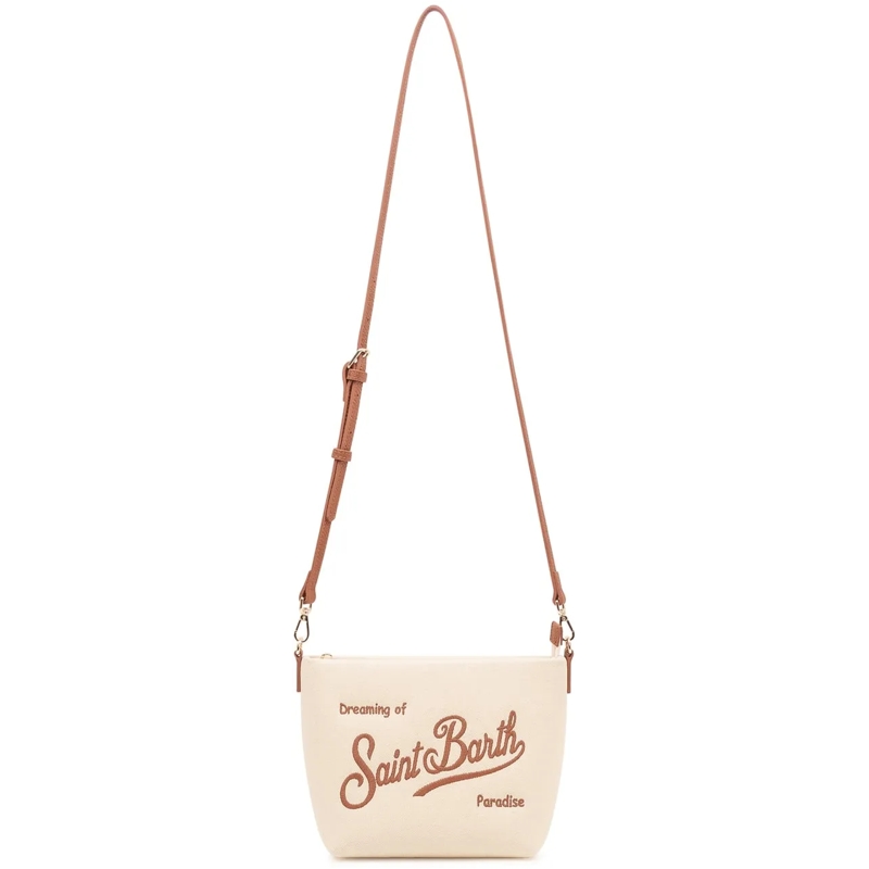 Mc2 Saint Barth Schultertasche Borsa Aline a Spalla con Logo weiß(Image 2)