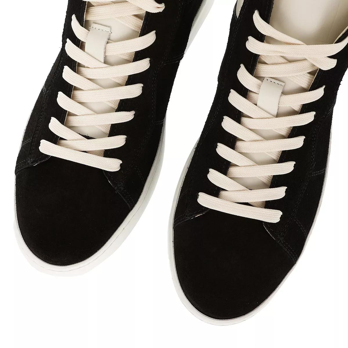 Filling Pieces Mid Court Suede Black High Top Sneaker