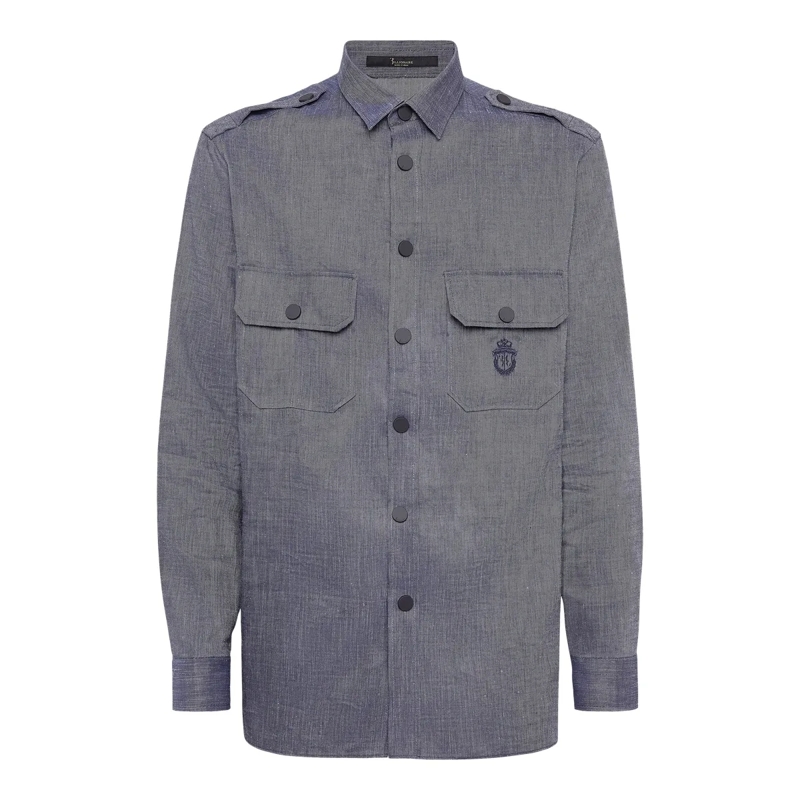 BILLIONAIRE Hemd Hemd dunkel-blau