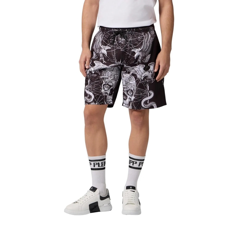Philipp Plein Shorts Nylon Shorts Tattoo schwarz(Image 3)