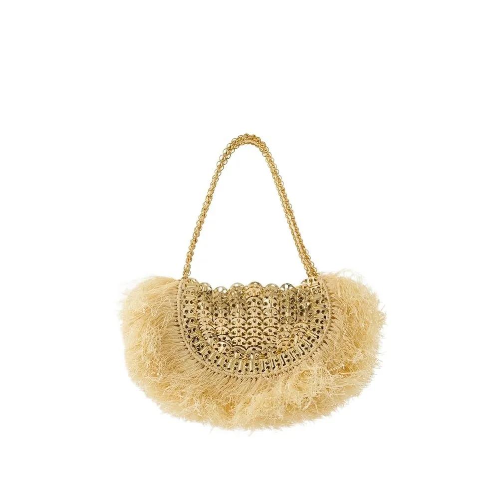 Paco Rabanne Tote - Raffia Shopper Bag - Raffia - Neutral - Gr. unisize - in Beige - für Damen