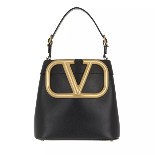 Valentino Garavani Supervee Handbag Leather Black Crossbody Bag
