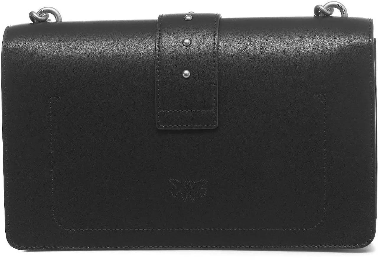 pinko Crossbody bags Nero Silver in zwart