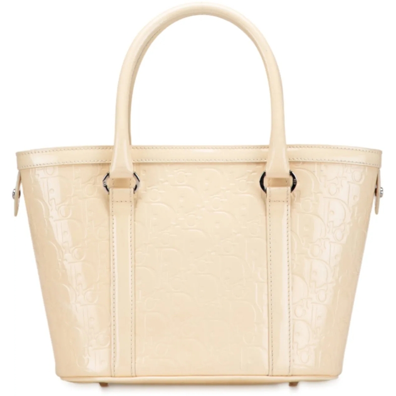 Christian Dior Shopper Diorissimo Trotter Patent Tote braun