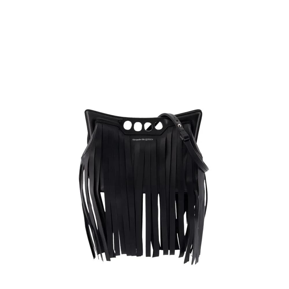 Alexander McQueen Shopper - The Mini Peak Crossbody - Leather - Black - Gr. unisize - in Schwarz - für Damen