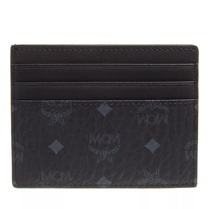 MCM Aren Vi Card Case Mni Bk Black Kartenhalter