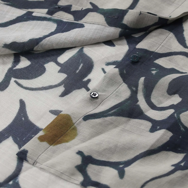 Luisa Cerano Bluse Hemdbluse mit Print beige(Image 4)